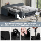 Yaheetech L-Shaped Reversible Sectional Sofa with Pull Out Bed & Storage - 83x 57.5x33