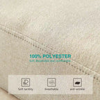 Linen Fabric Upholstered Sofa with Storage, 3-Seater Couch with Solid Wood Frame, Round Arms, and Removable Cushion Cover