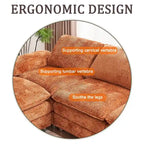 Modern dark three-seater sofa, polyester sofa sleeper, comfortable upholstered furniture for living room, apartment