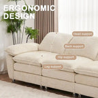 Modern dark three-seater sofa, polyester sofa sleeper, comfortable upholstered furniture for living room, apartment