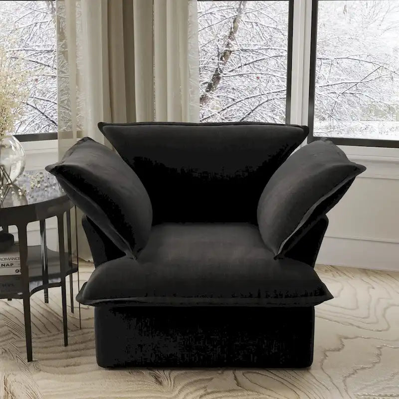Modern Comfy Cloud Sofa Couch, Minimalist Down-Filled Sectional Sofas Couches, Cushion Covers Removable