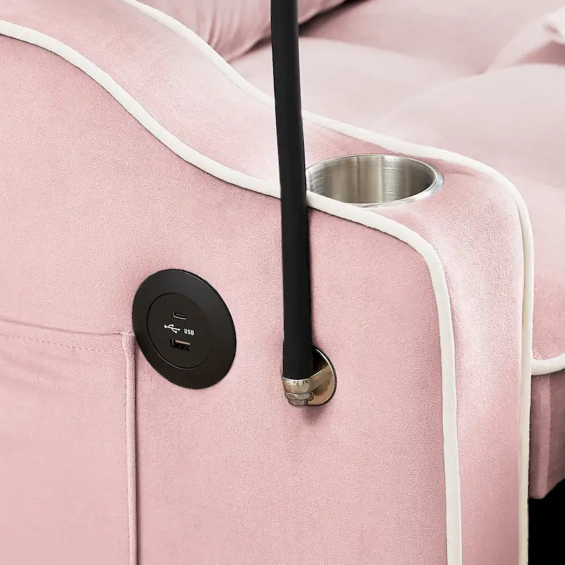 Modern sofa sofa sofa velvet pull-out bed