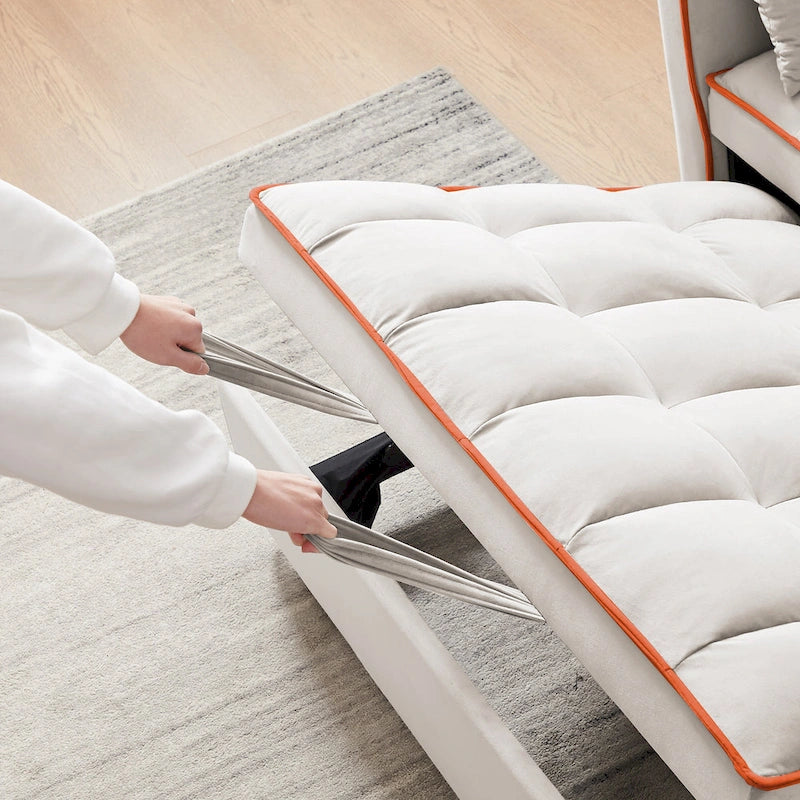 Modern sofa sofa sofa velvet pull-out bed