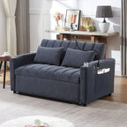 55.9 Convertible Sofa Bed Loveseat Sofa With Three Usb Ports