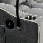 55.51 inch versatile foldable sofa bed in 3 lengths