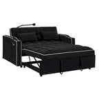 55.51 inch versatile foldable sofa bed in 3 lengths