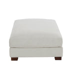 Set of 2 Upholstered Velvet Corduroy Ottoman