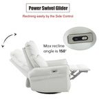 MERAX 270 Power Swivel Rocker Recliner Chair with USB Ports