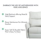 MERAX 270 Power Swivel Rocker Recliner Chair with USB Ports