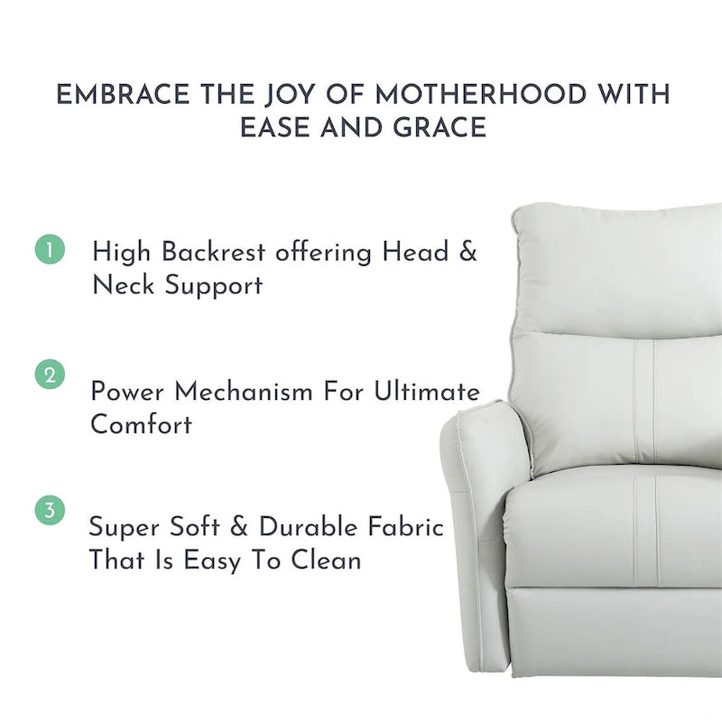 MERAX 270 Power Swivel Rocker Recliner Chair with USB Ports