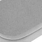 Ottoman Oval Storage Bench with Rubber Wood Legs - 43.5L x 16W x 16H