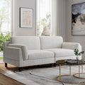 90 Corduroy Sectional Sofa Lounge Sleeper Sofa