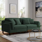 90 Corduroy Sectional Sofa Lounge Sleeper Sofa