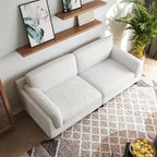 90 Corduroy Sectional Sofa Lounge Sleeper Sofa