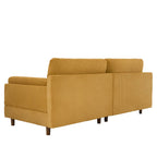 90 Corduroy Sectional Sofa Lounge Sleeper Sofa