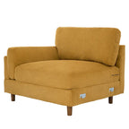 90 Corduroy Sectional Sofa Lounge Sleeper Sofa