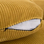 90 Corduroy Sectional Sofa Lounge Sleeper Sofa