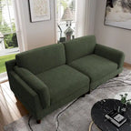 90 Corduroy Sectional Sofa Lounge Sleeper Sofa