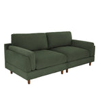 90 Corduroy Sectional Sofa Lounge Sleeper Sofa