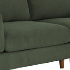 90 Corduroy Sectional Sofa Lounge Sleeper Sofa