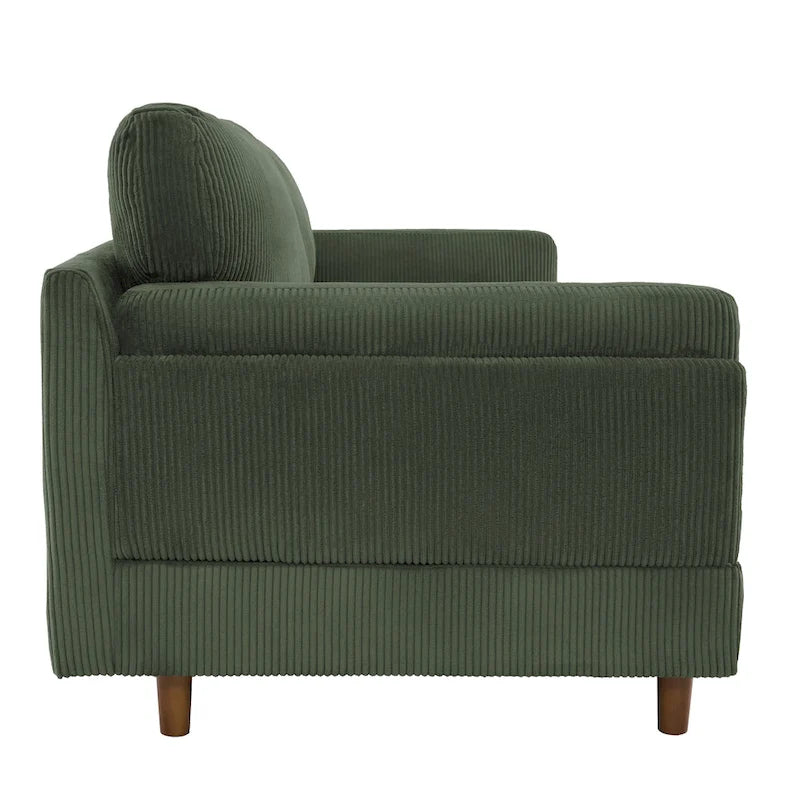 90 Corduroy Sectional Sofa Lounge Sleeper Sofa