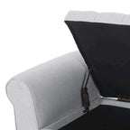 Modern Stylish Upholstered Storage Bench with Flip Top