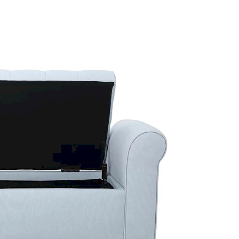 Modern Stylish Upholstered Storage Bench with Flip Top