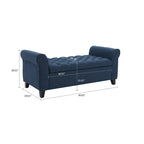 Modern Stylish Upholstered Storage Bench with Flip Top