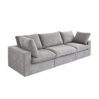 3PCS Living Room Sofa Set,Modern Living Room Sofa with Storage Ottoman