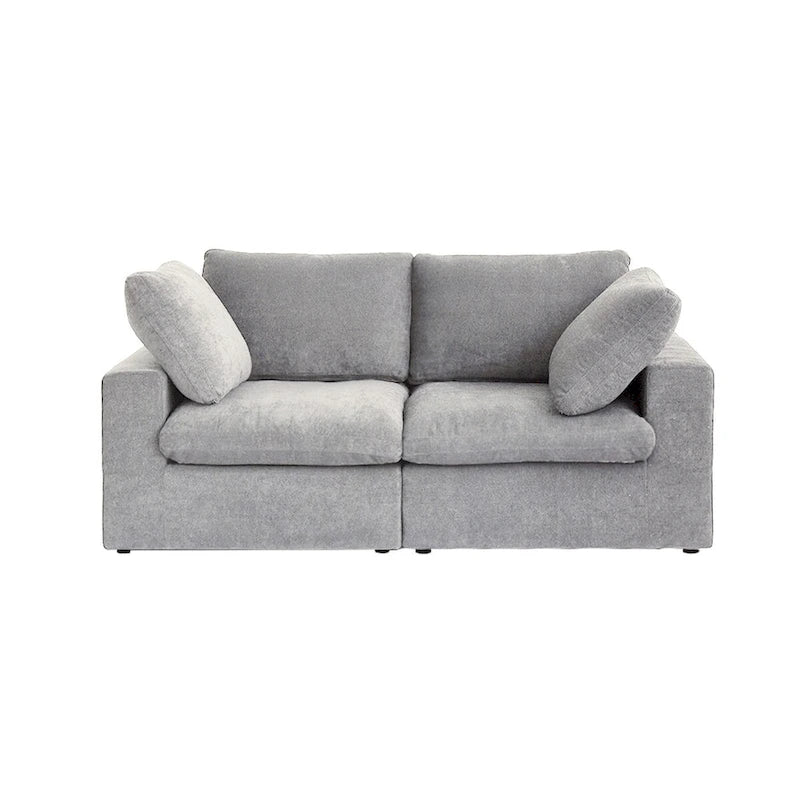 3PCS Living Room Sofa Set,Modern Living Room Sofa with Storage Ottoman