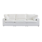 3PCS Living Room Sofa Set,Modern Living Room Sofa with Storage Ottoman