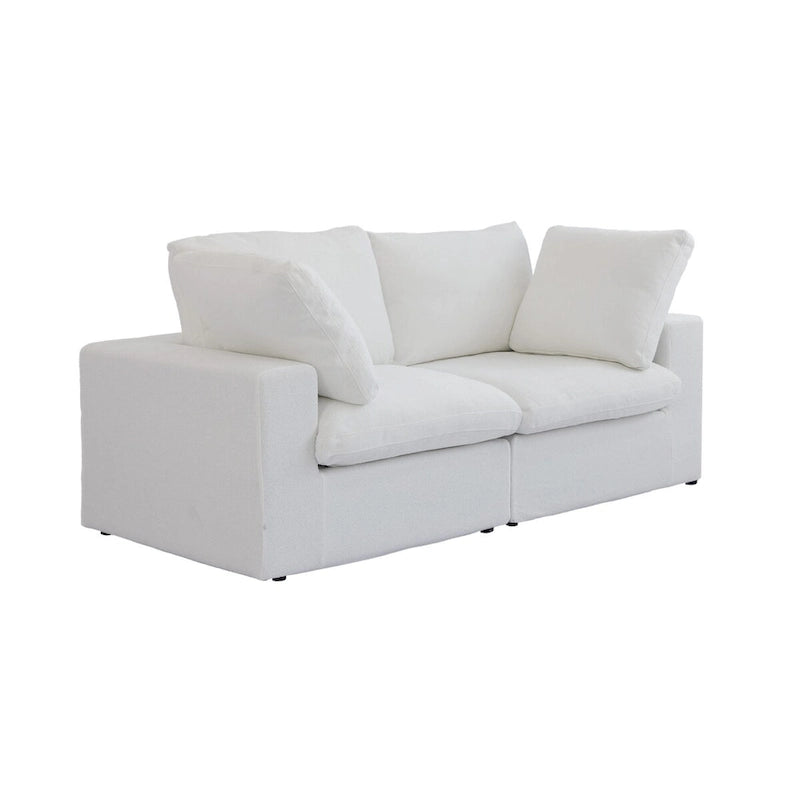 3PCS Living Room Sofa Set,Modern Living Room Sofa with Storage Ottoman