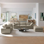 3PCS Living Room Sofa Set,Modern Living Room Sofa with Storage Ottoman