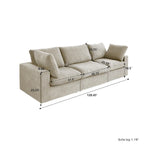 3PCS Living Room Sofa Set,Modern Living Room Sofa with Storage Ottoman