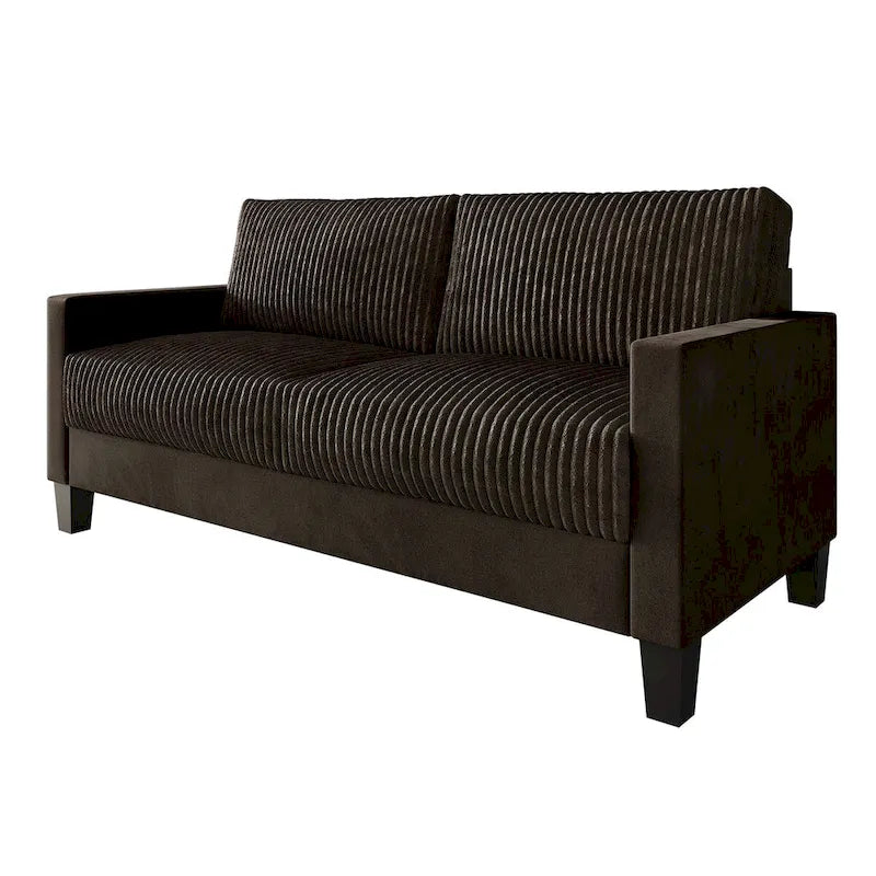 CraftPorch Corduroy Mid-Century Modern Velvet Upholstered Sofa