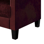 CraftPorch Corduroy Mid-Century Modern Velvet Upholstered Sofa