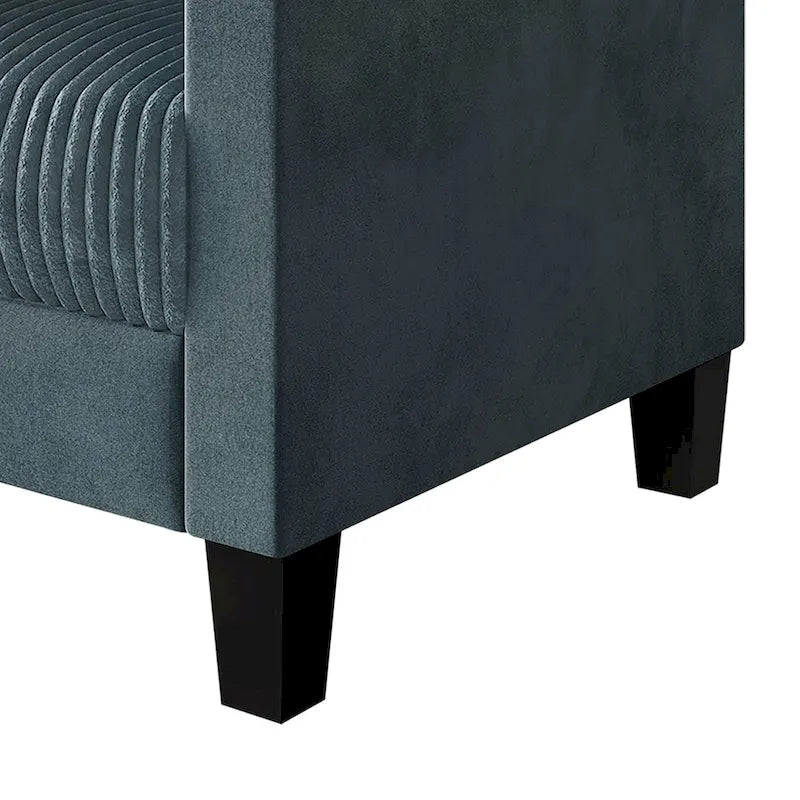 CraftPorch Corduroy Mid-Century Modern Velvet Upholstered Sofa