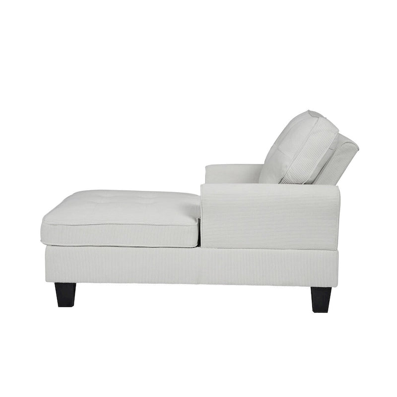 Chaise Lounge Indoor Sleeper Sofa Bed Chair Upholstered Lounge Chair for Bedroom Living Room with Rivets