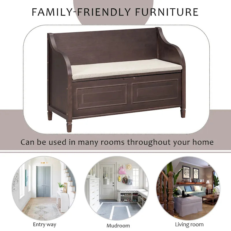 Entryway Multifunctional Storage Bench