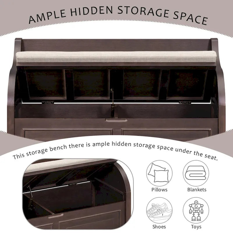 Entryway Multifunctional Storage Bench