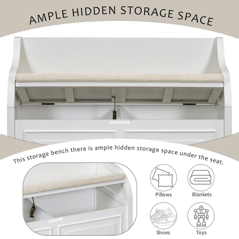 Entryway Multifunctional Storage Bench