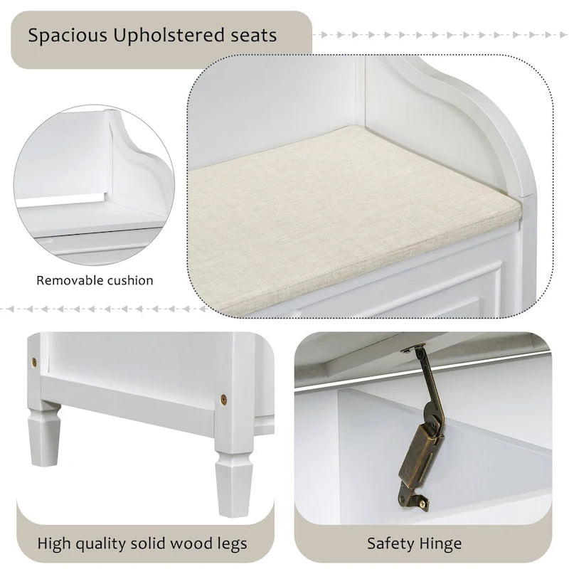 Entryway Multifunctional Storage Bench