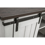 32 Compact TV Stand for 40 TVs w/ Barn Door Design - 32 in Width