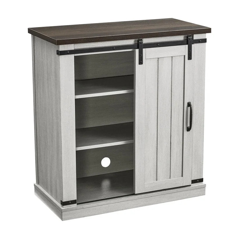 32 Compact TV Stand for 40 TVs w/ Barn Door Design - 32 in Width
