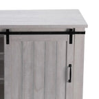 32 Compact TV Stand for 40 TVs w/ Barn Door Design - 32 in Width