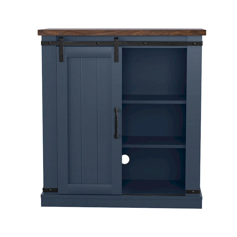 32 Compact TV Stand for 40 TVs w/ Barn Door Design - 32 in Width