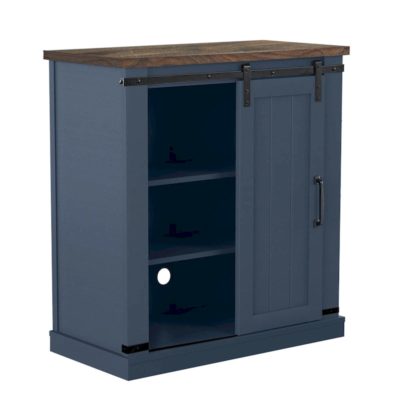 32 Compact TV Stand for 40 TVs w/ Barn Door Design - 32 in Width