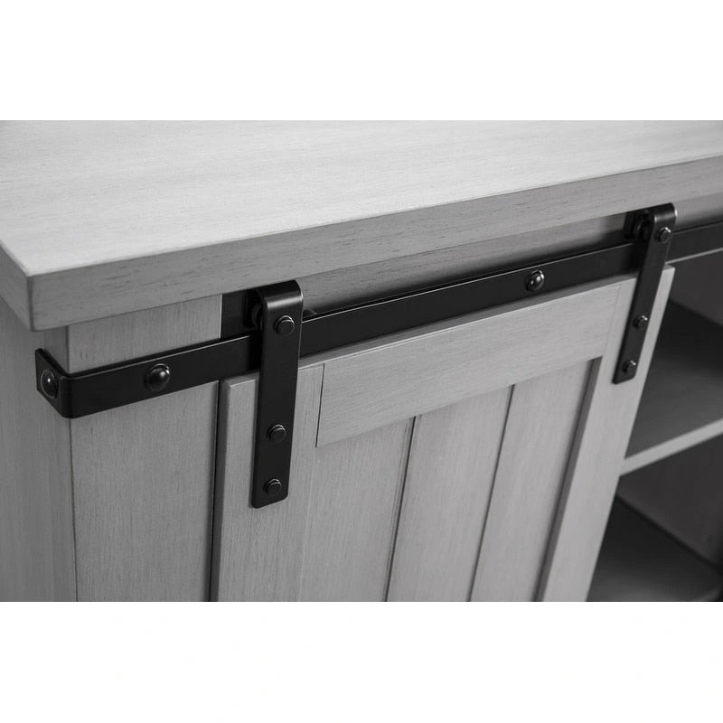 32 Compact TV Stand for 40 TVs w/ Barn Door Design - 32 in Width