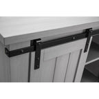 32 Compact TV Stand for 40 TVs w/ Barn Door Design - 32 in Width