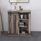 32 Compact TV Stand for 40 TVs w/ Barn Door Design - 32 in Width